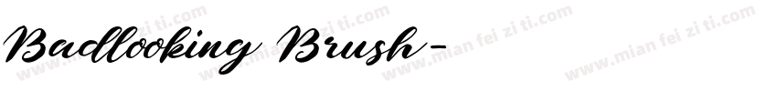 Badlooking Brush字体转换